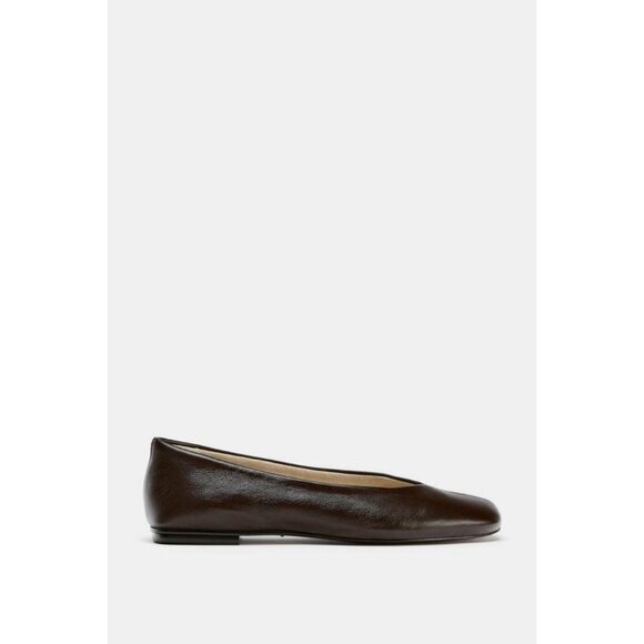 ZARA LIMITED EDITION LEATHER BALLET FLATS - Picture 1 of 6